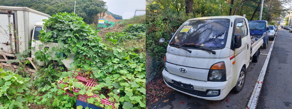 (사진제공안산시) 안산시 상록구, 무단방치 자동차 일제 집중 단속… 불편 해소 주력