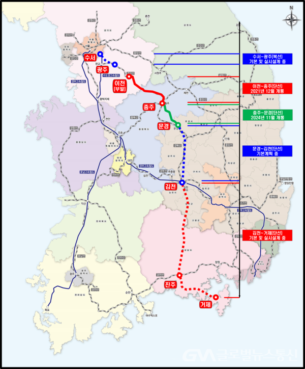 (사진 : 경북도) 노선도