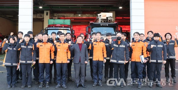 (사진제공:광명시)박승원 광명시장, 설 연휴 첫날 시민 안전 위한 현장 점검