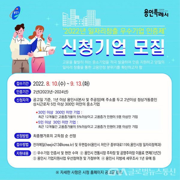 (사진제공:용인시)용인시, 11일 ‘구인·구직 만남의 날’ 채용행사 개최 