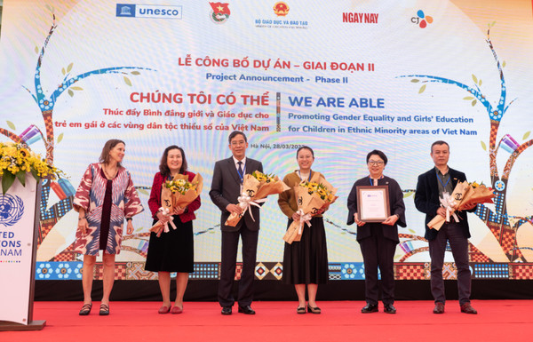 (사진제공:CJ)CJ, 유네스코와 함께 베트남 소수민족 교육에 앞장…‘소녀교육 2차 프로젝트' 출범 선포