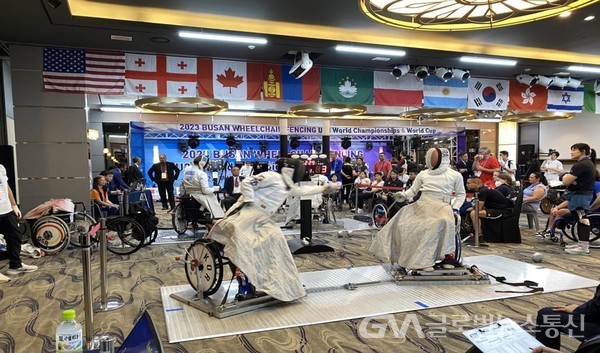 (사진제공:부산시) 2023 부산 휠체어펜싱 월드컵