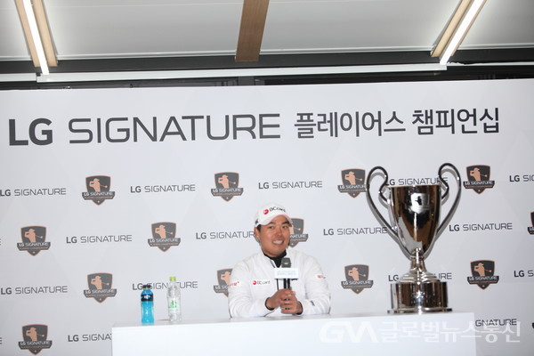 (사진:글로벌뉴스통신 권혁중)신승훈 선수, 'LG SIGNATURE 플레이어스 챔피언십' 우승