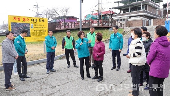 (사진제공:안성시) 김보라 안성시장, 자연재난 인명피해 우려지역 현장점검 실시
