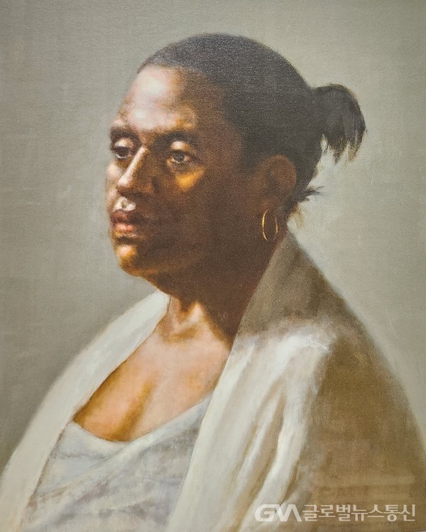 (사진촬영 : 글로벌뉴스통신 송영기 기자) Donna, 2015, Oil on canvas, 75 x 60 cm