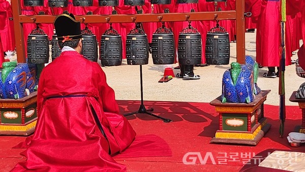 (사진촬영 : 글로벌뉴스통신 송영기 기자) 성균관 가을 석전제 헌가(軒歌) 편종 3